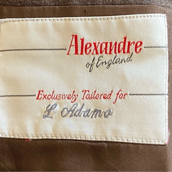 Alexandre of England Brown 100% Wool 2 Button Blazer Jacket - Size 46 - Picture 6 of 10